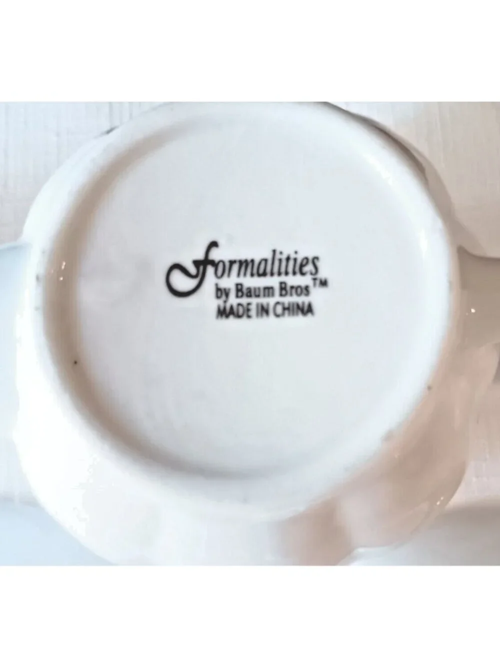 Formalities By Baum Bros Christmas Tree Tea Set & Plates For 4 - Ceramic Holiday